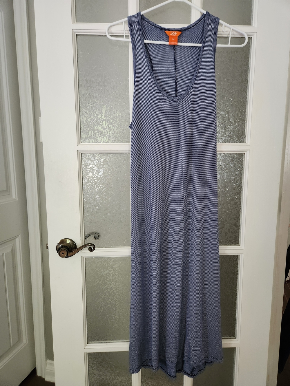 2 for 25***Joe Fresh Navy & White Striped Sleeveless Maxi Dress - Picture 4 of 9